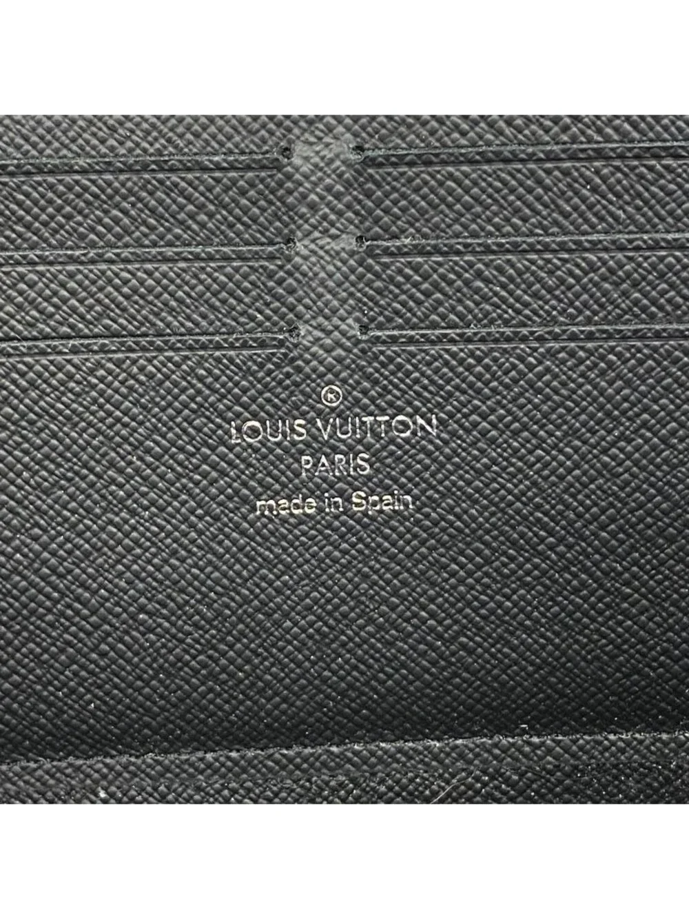 Louis Vuitton Wallet Damier Graphite Zippy Dragonne Black Gray